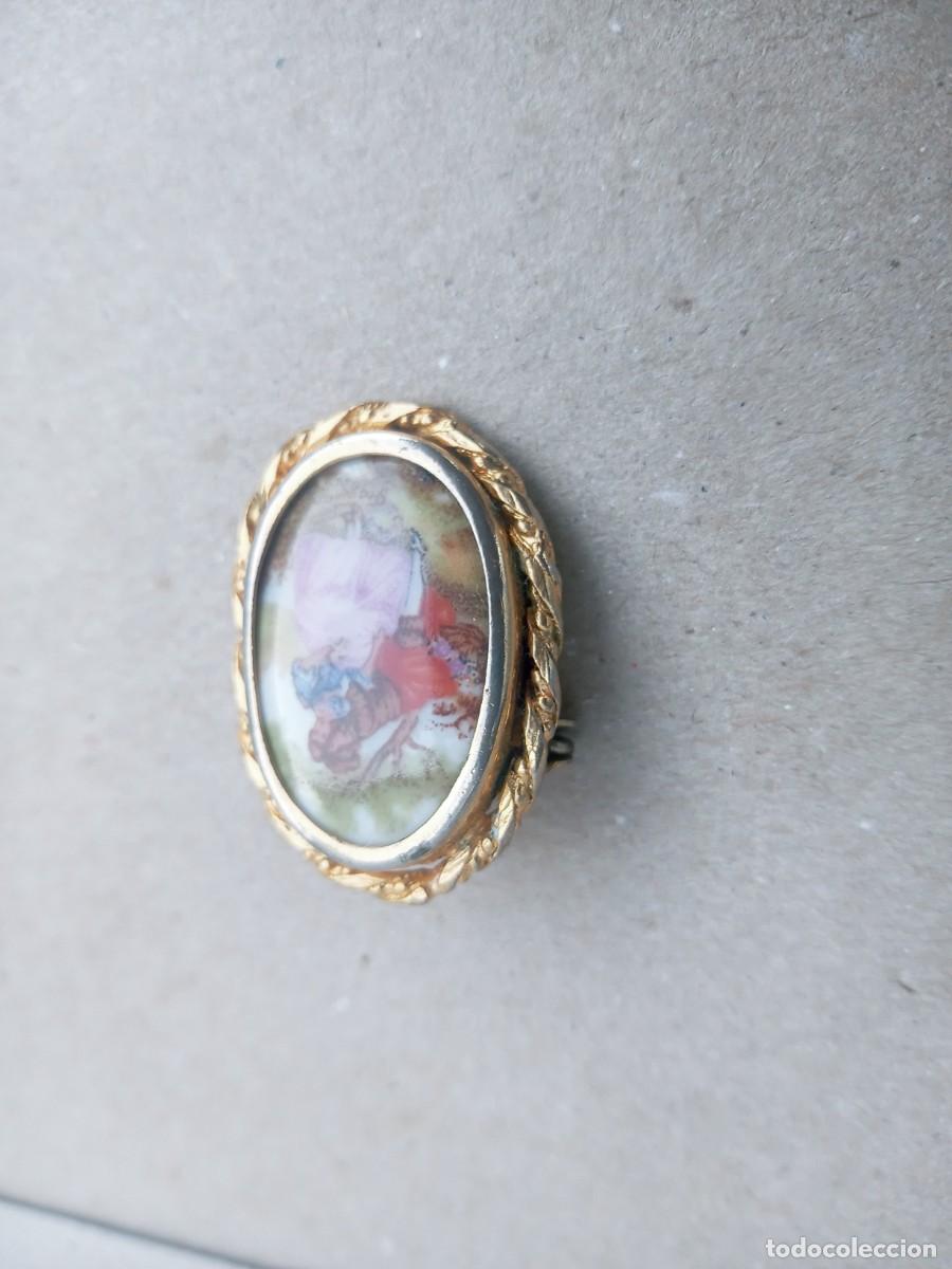 Joyeria: BONITO BROCHE ANTIGUO LIMOGES - Foto 2