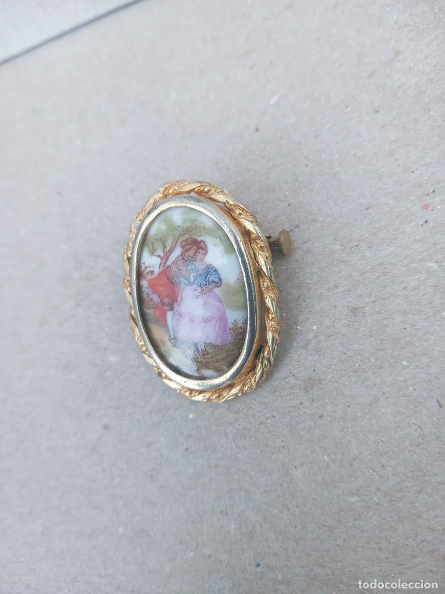 Joyeria: BONITO BROCHE ANTIGUO LIMOGES - Foto 3