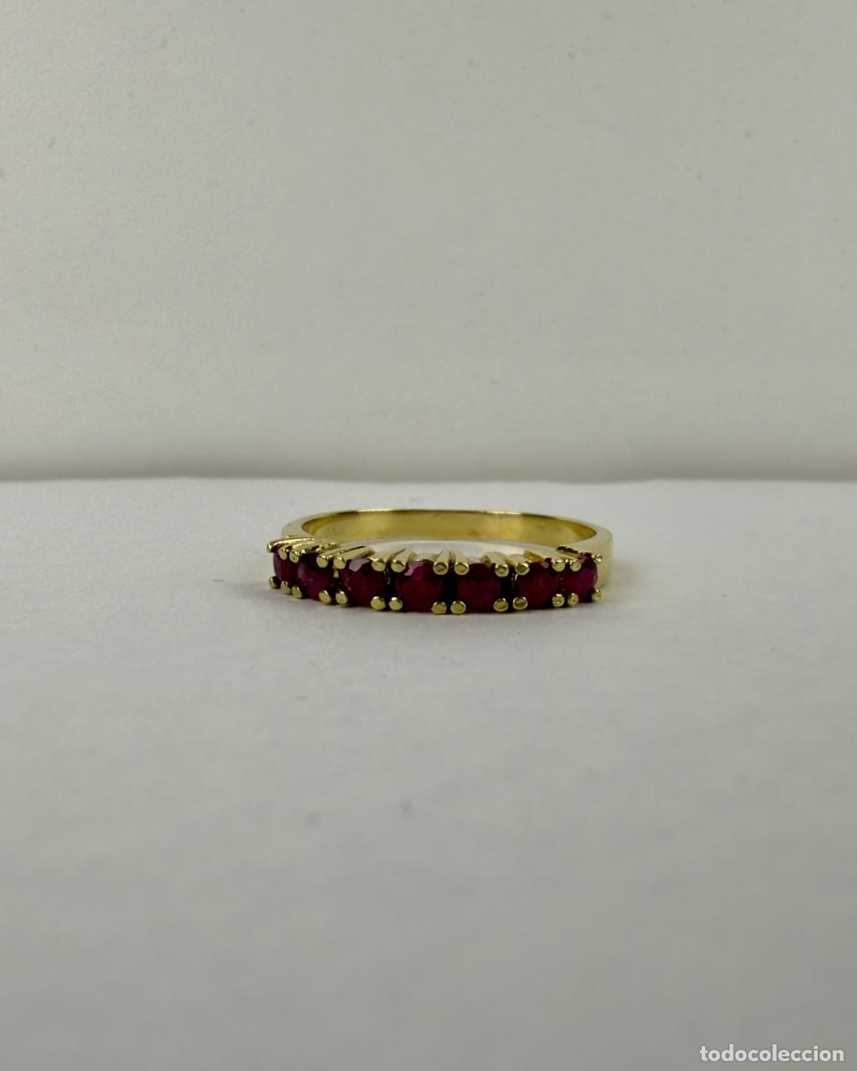 Joyeria: Anillo Oro 18k con Rub&iacute;es - Foto 2