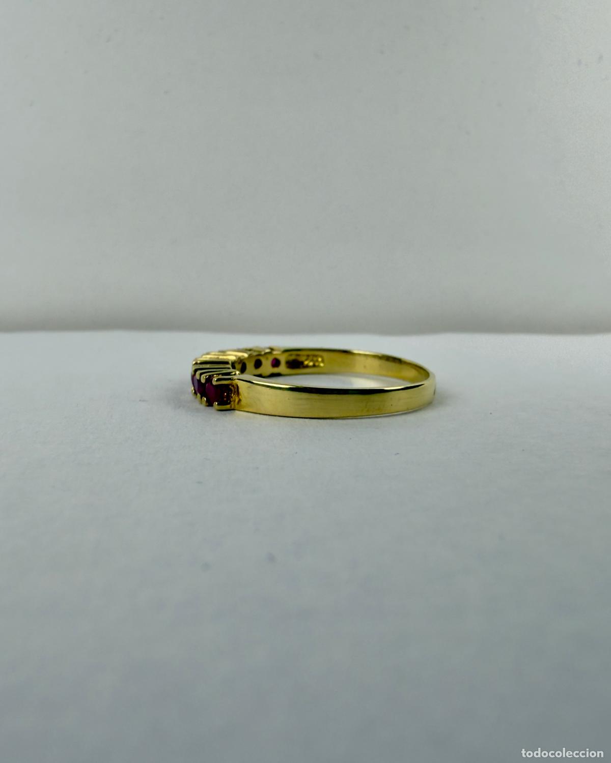 Joyeria: Anillo Oro 18k con Rub&iacute;es - Foto 3