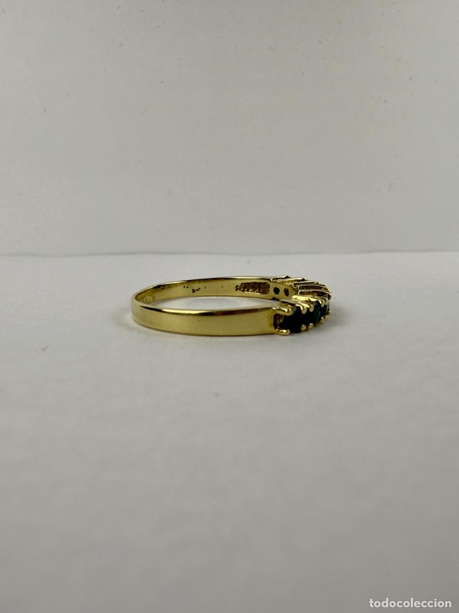 Joyeria: Anillo Oro 18k con Zafiros Azules - Foto 5