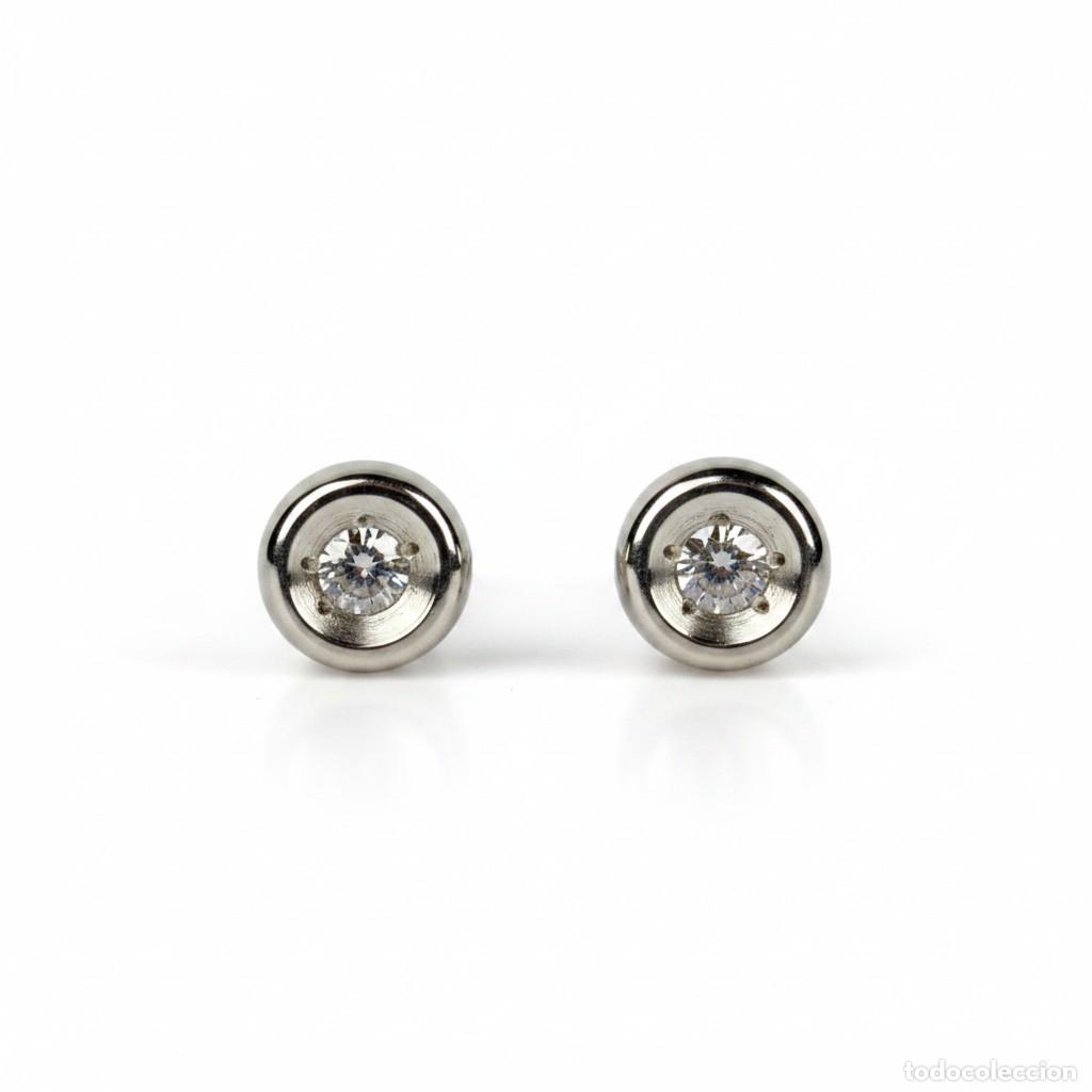 Joyeria: Pendientes Oro Blanco 18k Diamantes - Foto 1