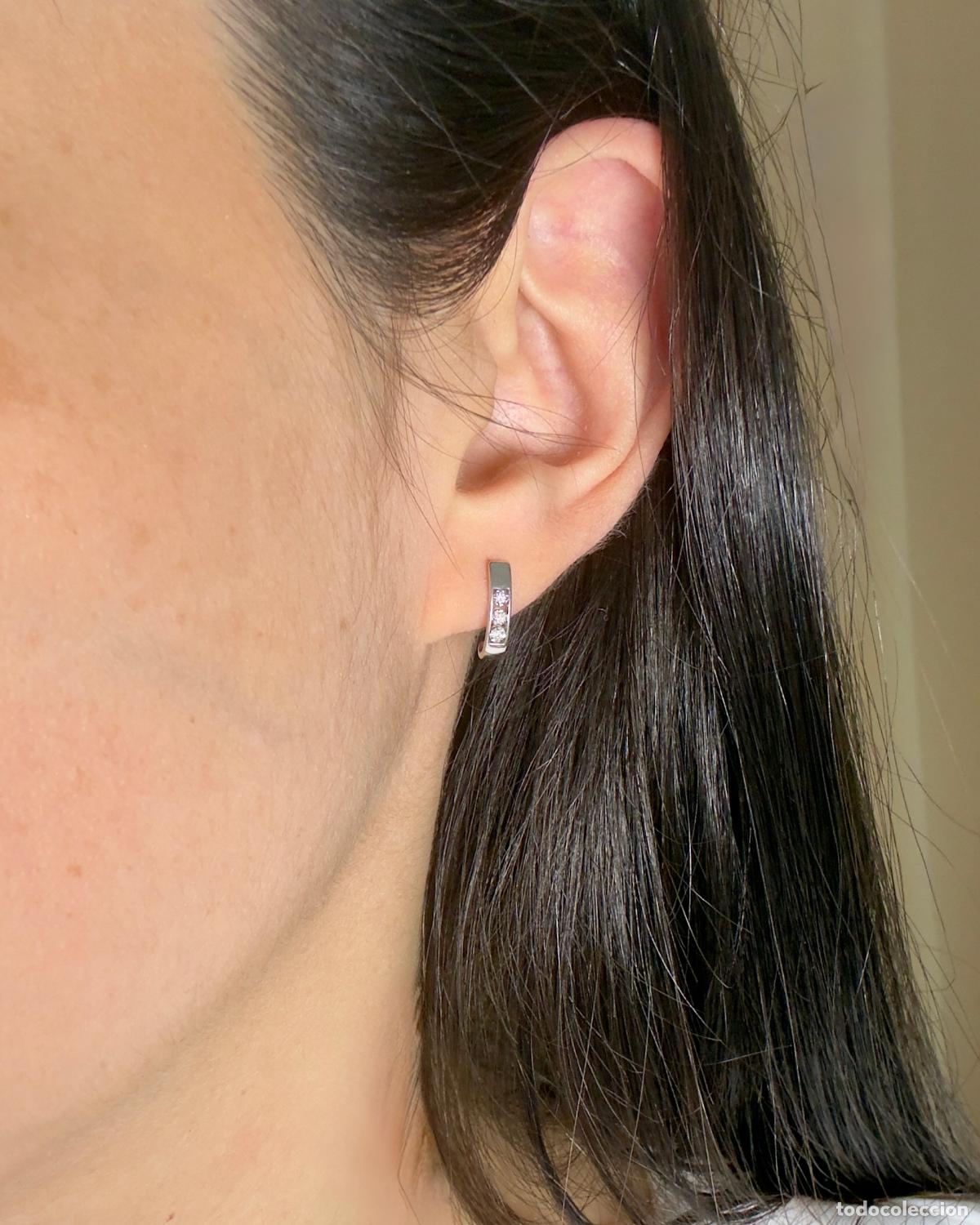Joyeria: Pendientes Oro Blanco Diamantes - Foto 5