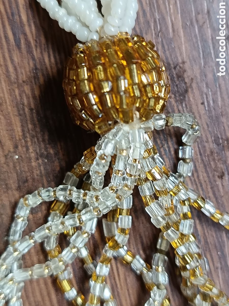 Joyeria: Antiguo collar de cuentas de cristal - Foto 4