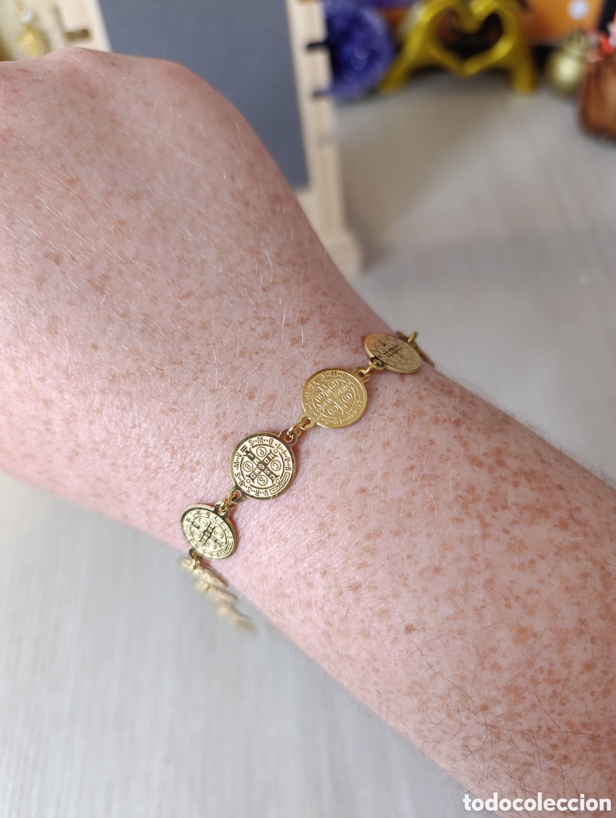 Joyeria: Pulsera medalla San Benito - Foto 2