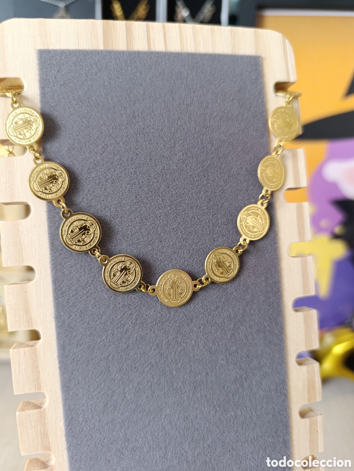 Joyeria: Pulsera medalla San Benito - Foto 3