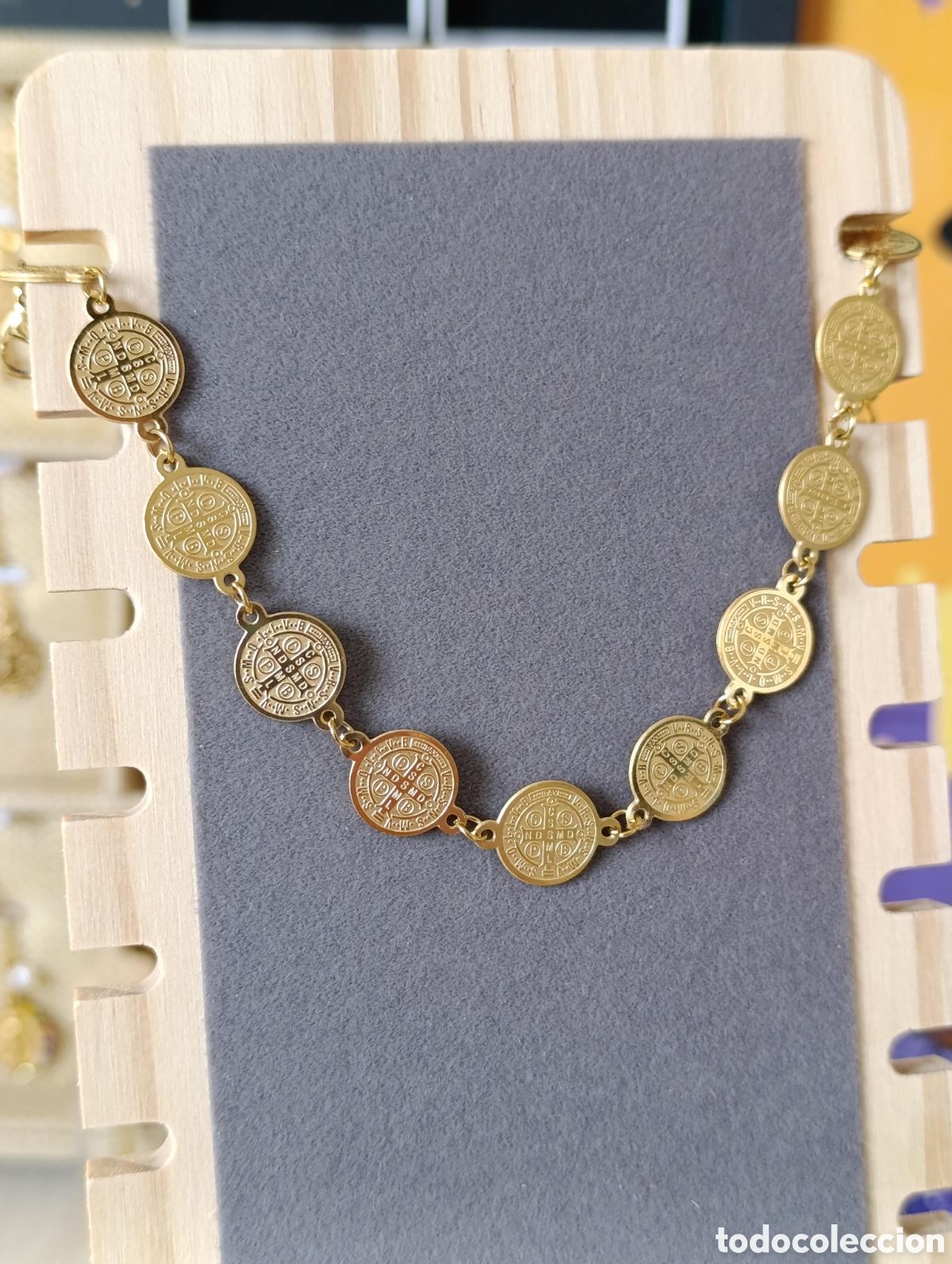 Joyeria: Pulsera medalla San Benito - Foto 4