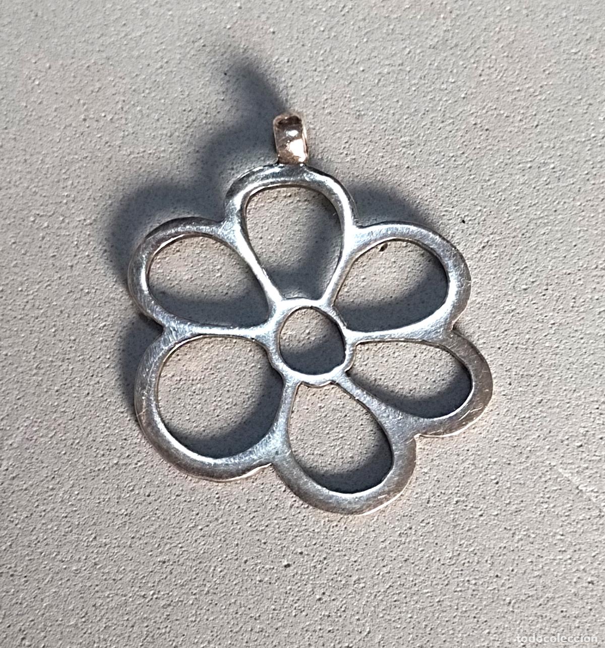 Joyeria: Colgante de plata de ley, flor. - Foto 3