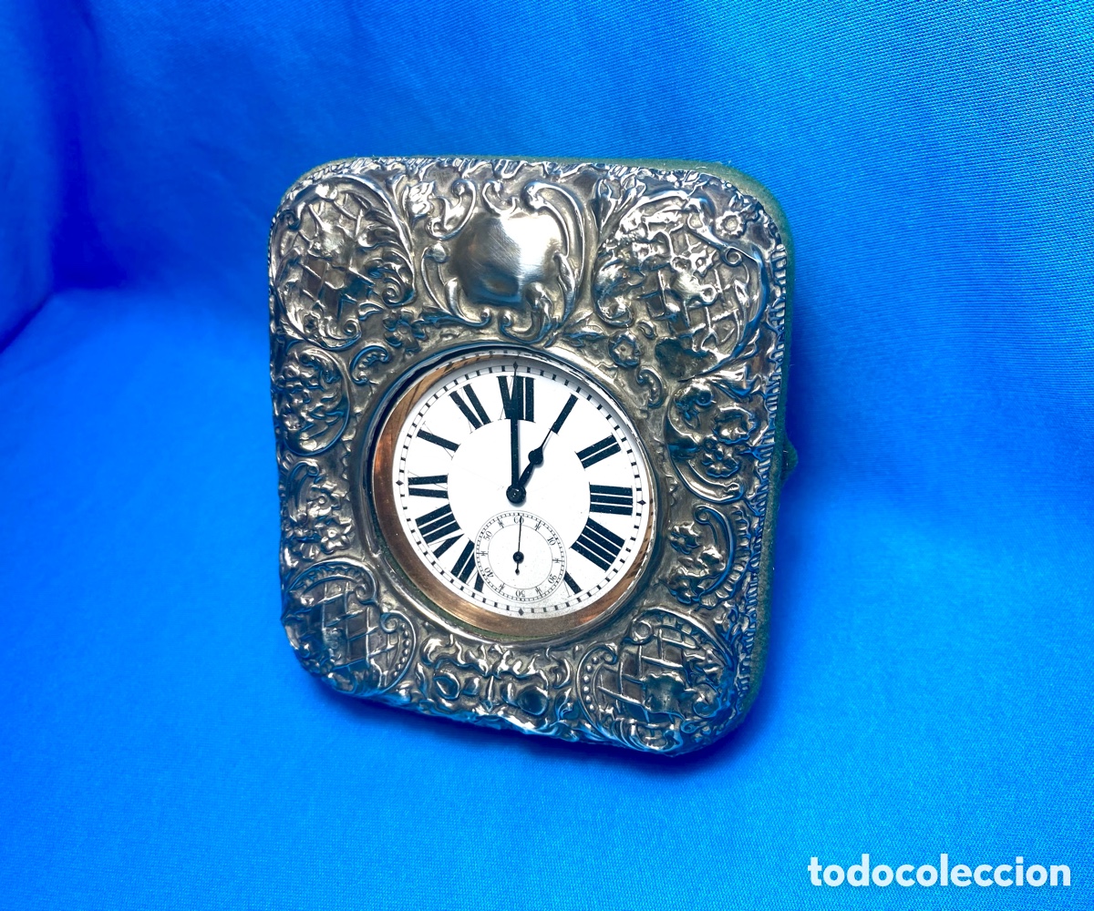 Joyeria: Reloj de bolsillo tipo Goliath en relojera de plata - Foto 3