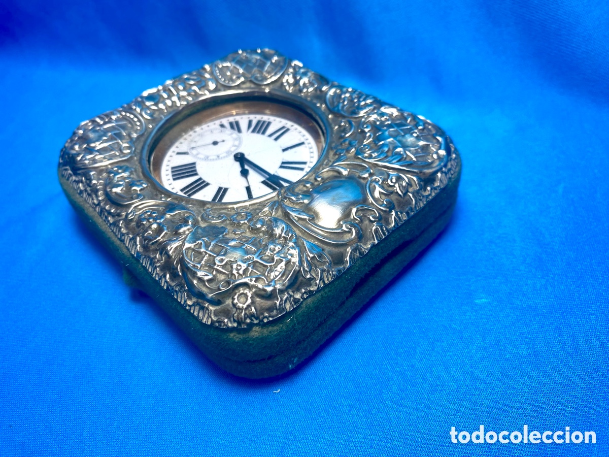 Joyeria: Reloj de bolsillo tipo Goliath en relojera de plata - Foto 5