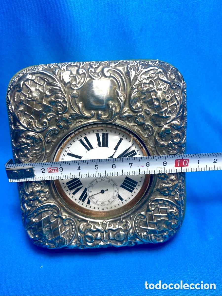Joyeria: Reloj de bolsillo tipo Goliath en relojera de plata - Foto 9