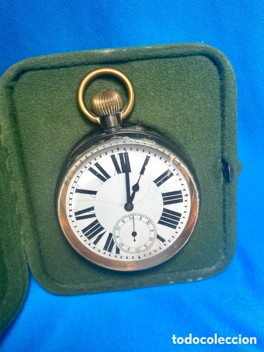 Joyeria: Reloj de bolsillo tipo Goliath en relojera de plata - Foto 11