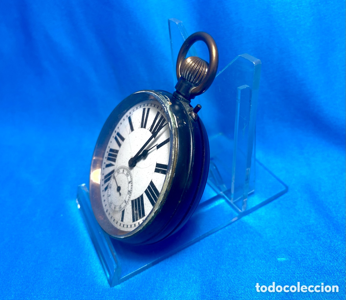 Joyeria: Reloj de bolsillo tipo Goliath en relojera de plata - Foto 15