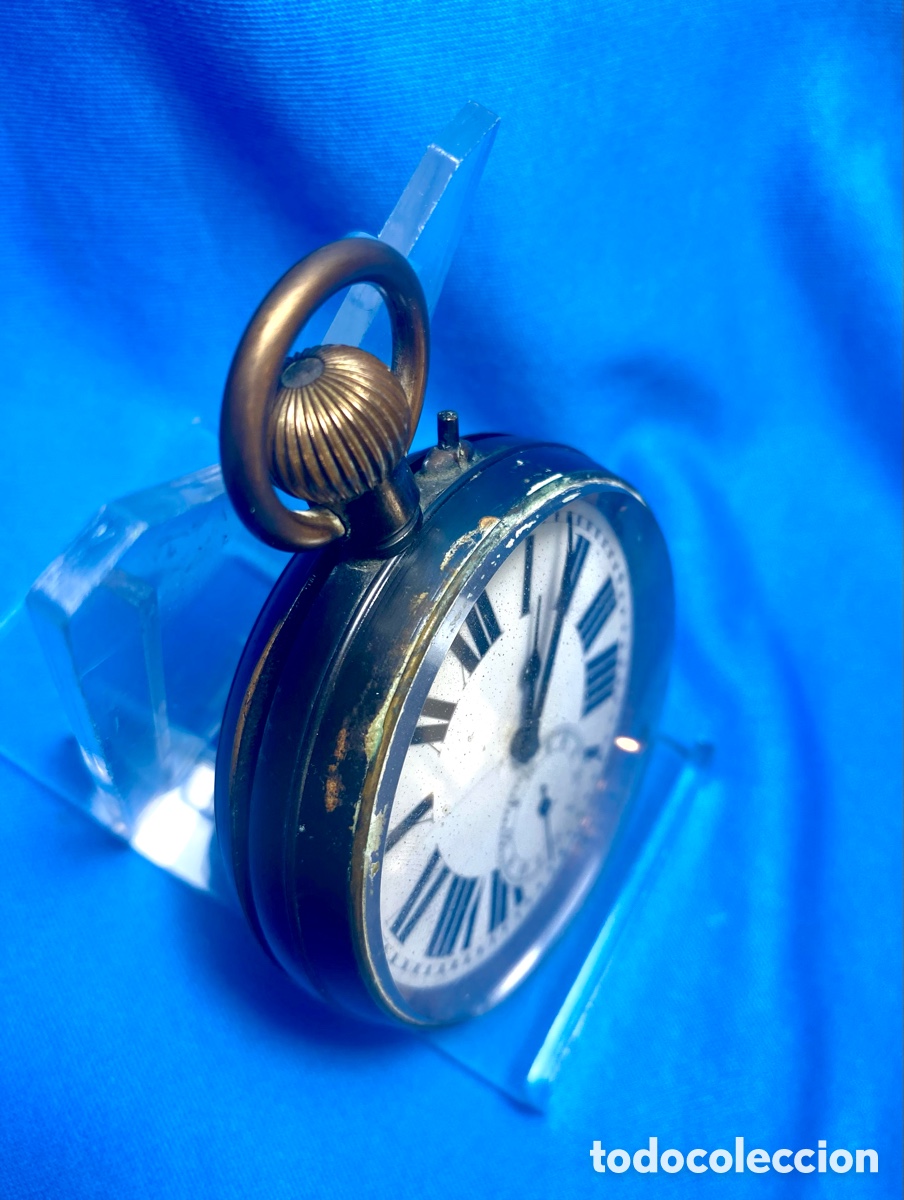Joyeria: Reloj de bolsillo tipo Goliath en relojera de plata - Foto 16
