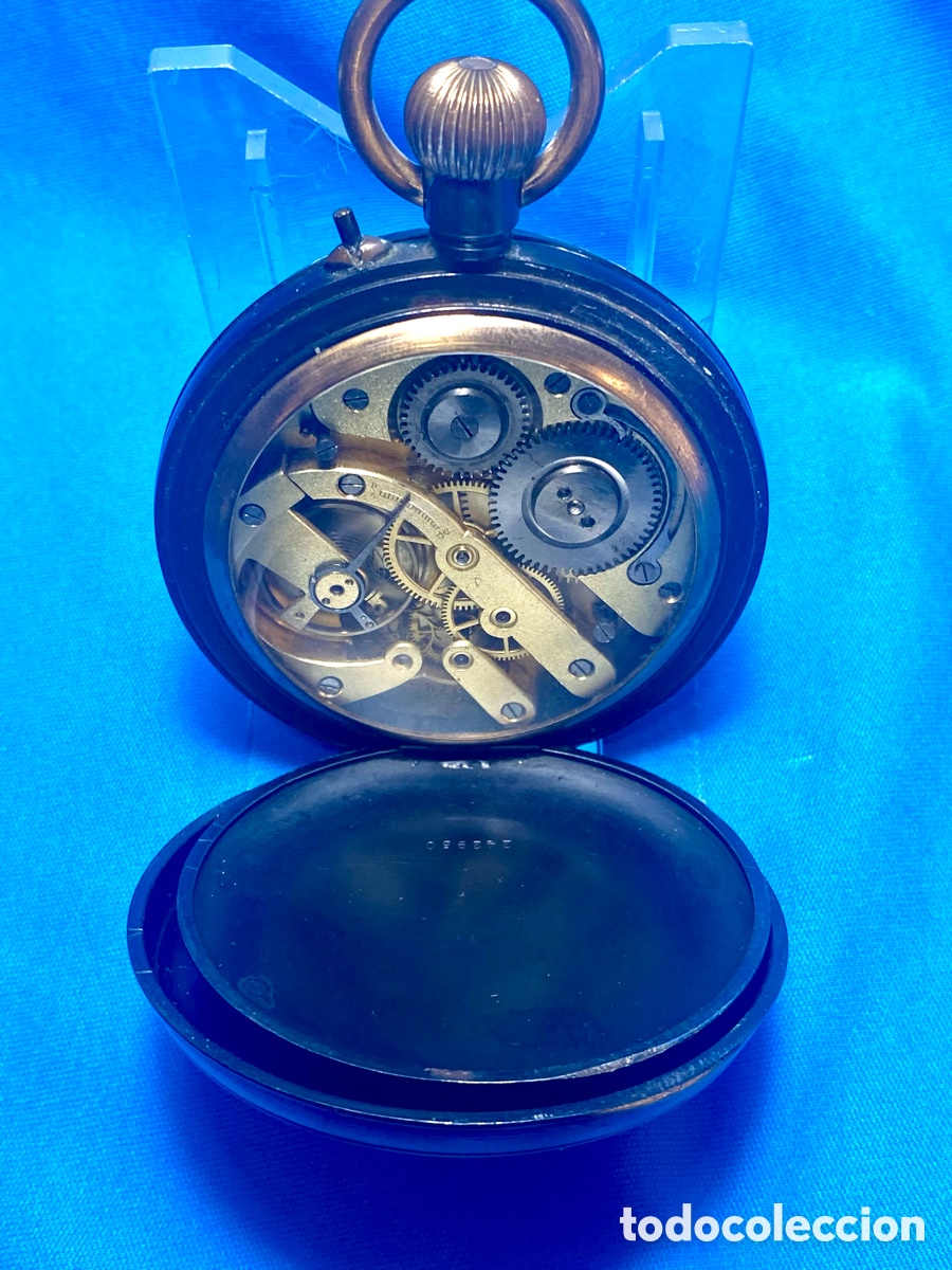 Joyeria: Reloj de bolsillo tipo Goliath en relojera de plata - Foto 18