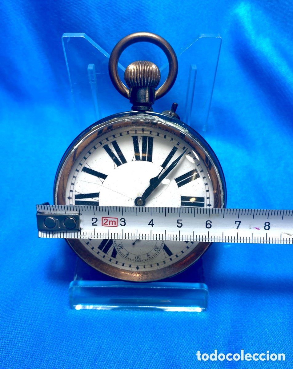 Joyeria: Reloj de bolsillo tipo Goliath en relojera de plata - Foto 19
