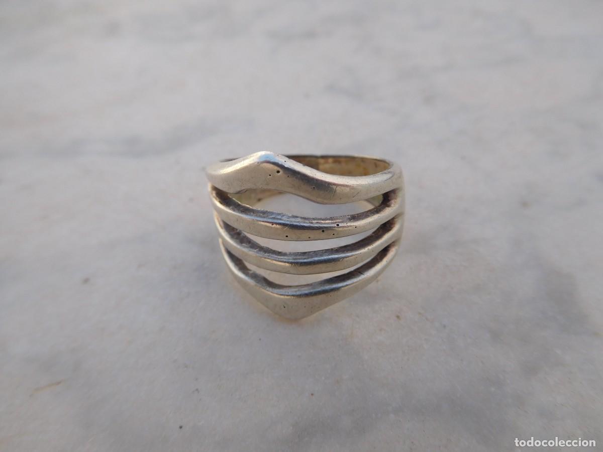 Joyeria: Anillo de plata vintage dise&ntilde;o