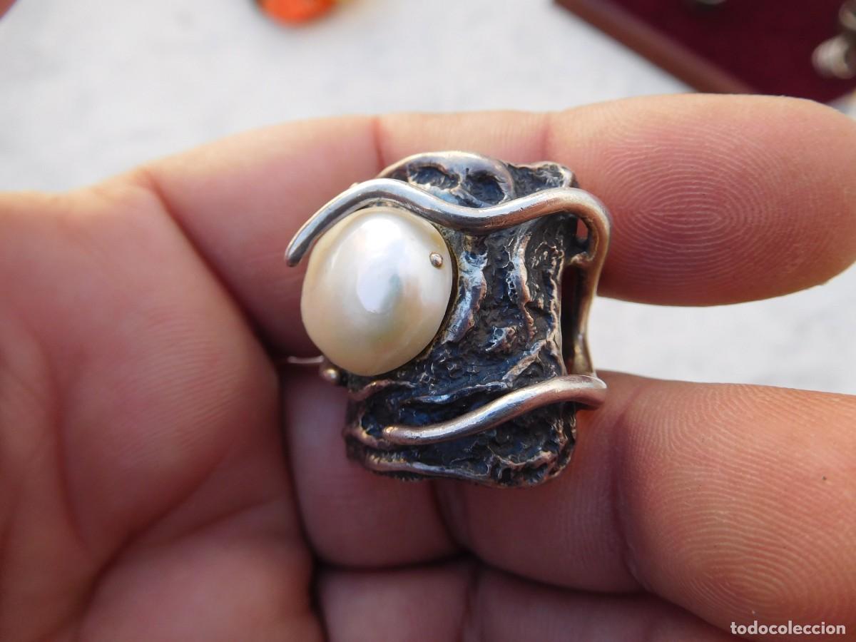 Joyeria: Anillo de plata vintage dise&ntilde;o perla - Foto 4