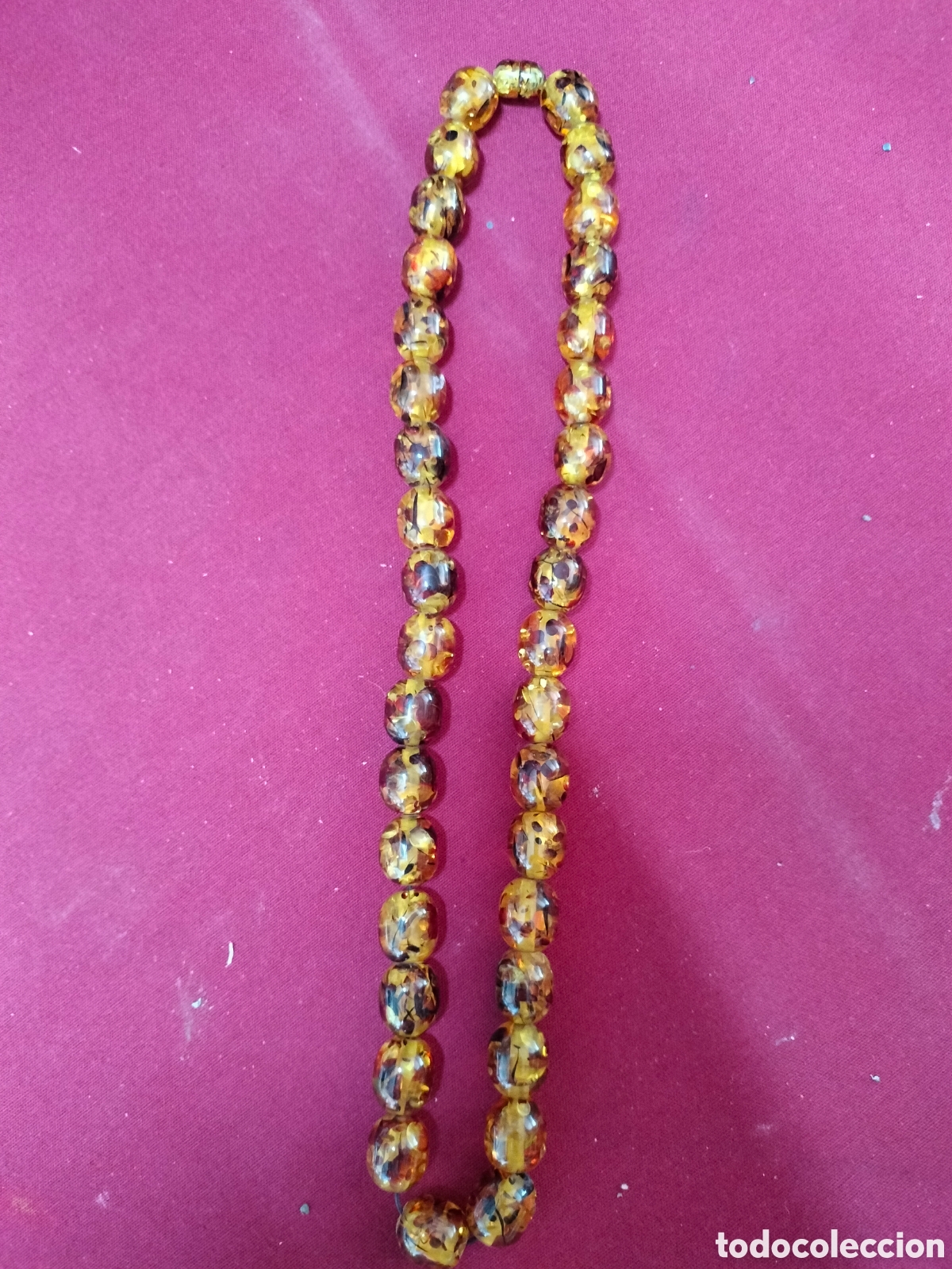 Joyeria: Impresionante collar de &aacute;mbar con cuentas bastante grandes. Cierre de rosca