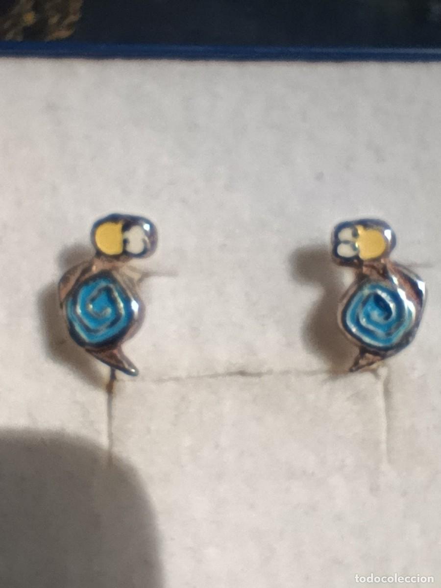 Joyeria: Set de plata de 1 Ley con esmaltes: collar y pendientes - Foto 11