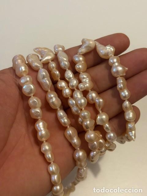 Joyeria: Collar perlas naturales de rio / 115 gramos de peso / 58 centimetros