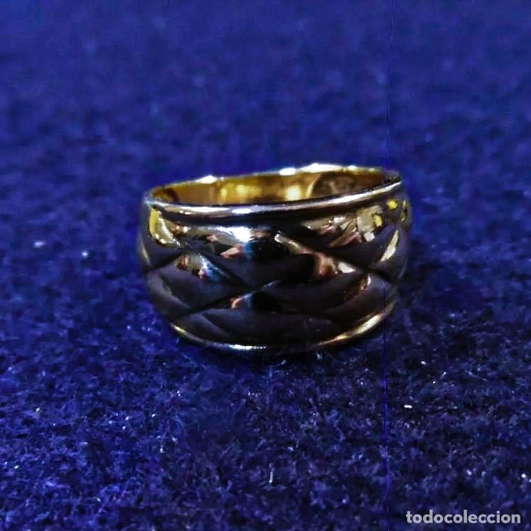Joyeria: ANILLO DE PLATA RAYADAS CON CHAPADO EN ORO AMARILLO - Foto 3