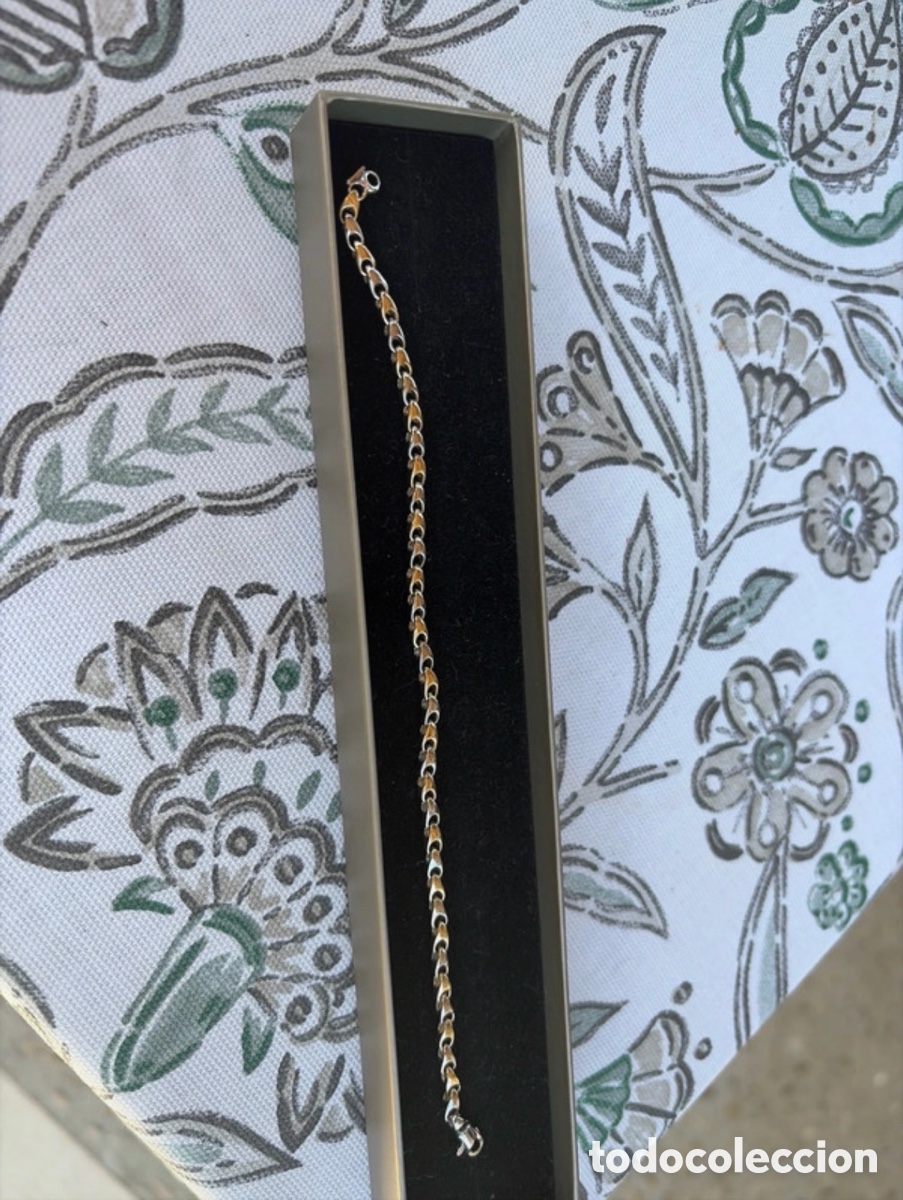 Joyeria: Pulsera de oro blanco con oro dorado 585
