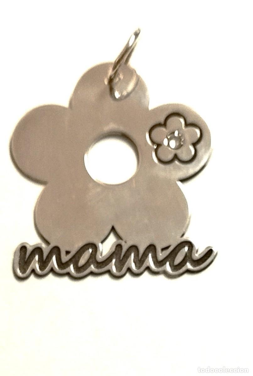 Joyeria: Colgante mama con flor, Plata Ley