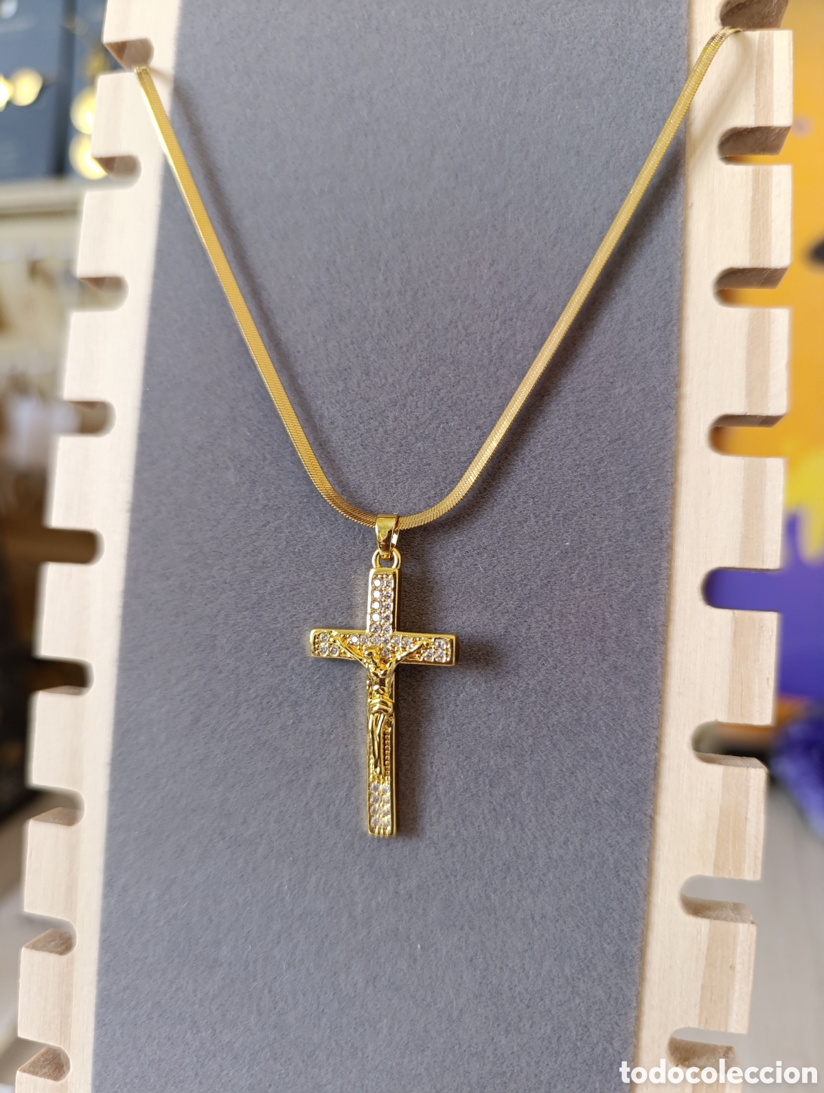 Joyeria: Crucifijo con circonitas - Foto 2