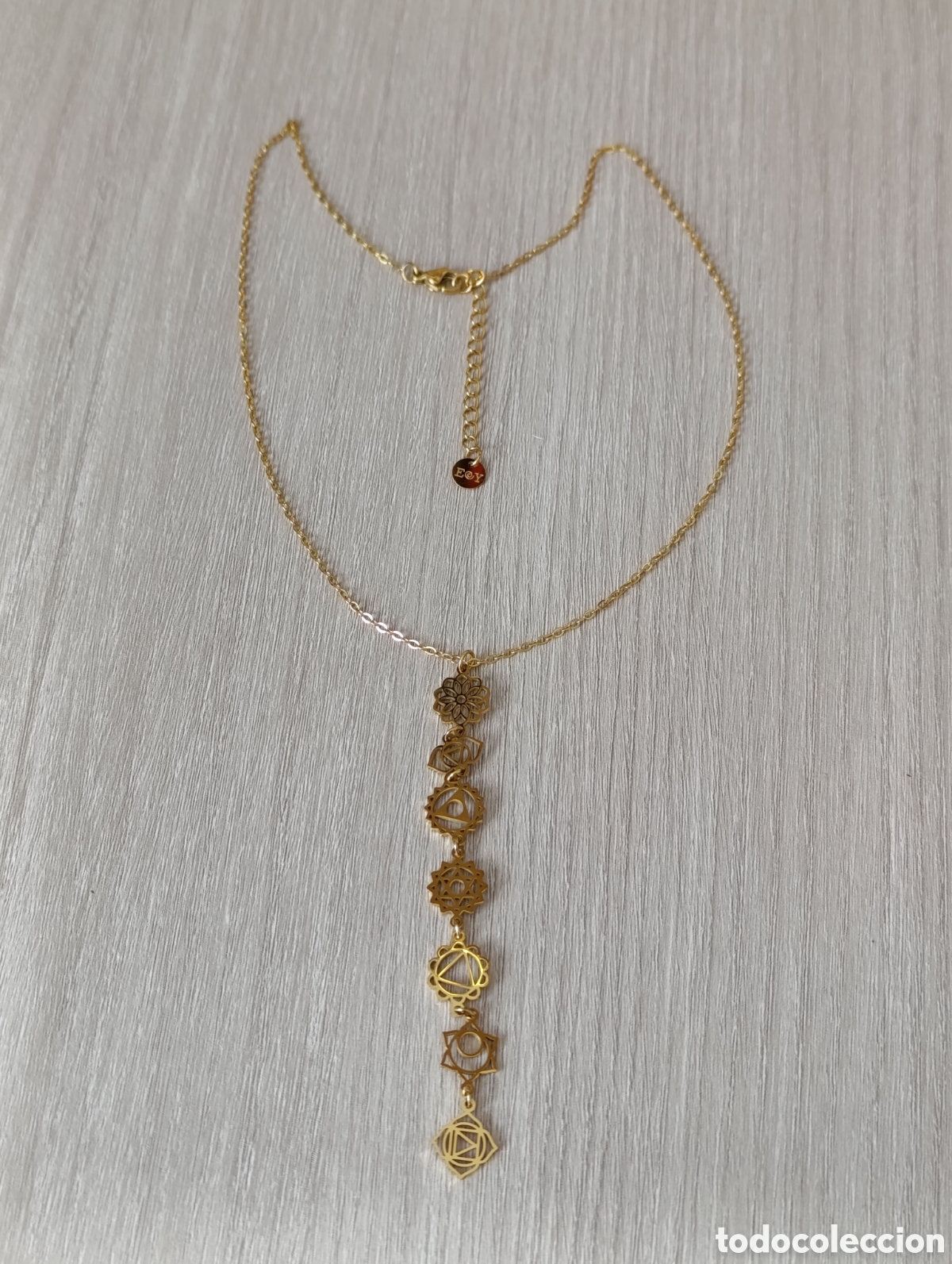 Joyeria: Collar 7 chakras en dorado - Foto 5
