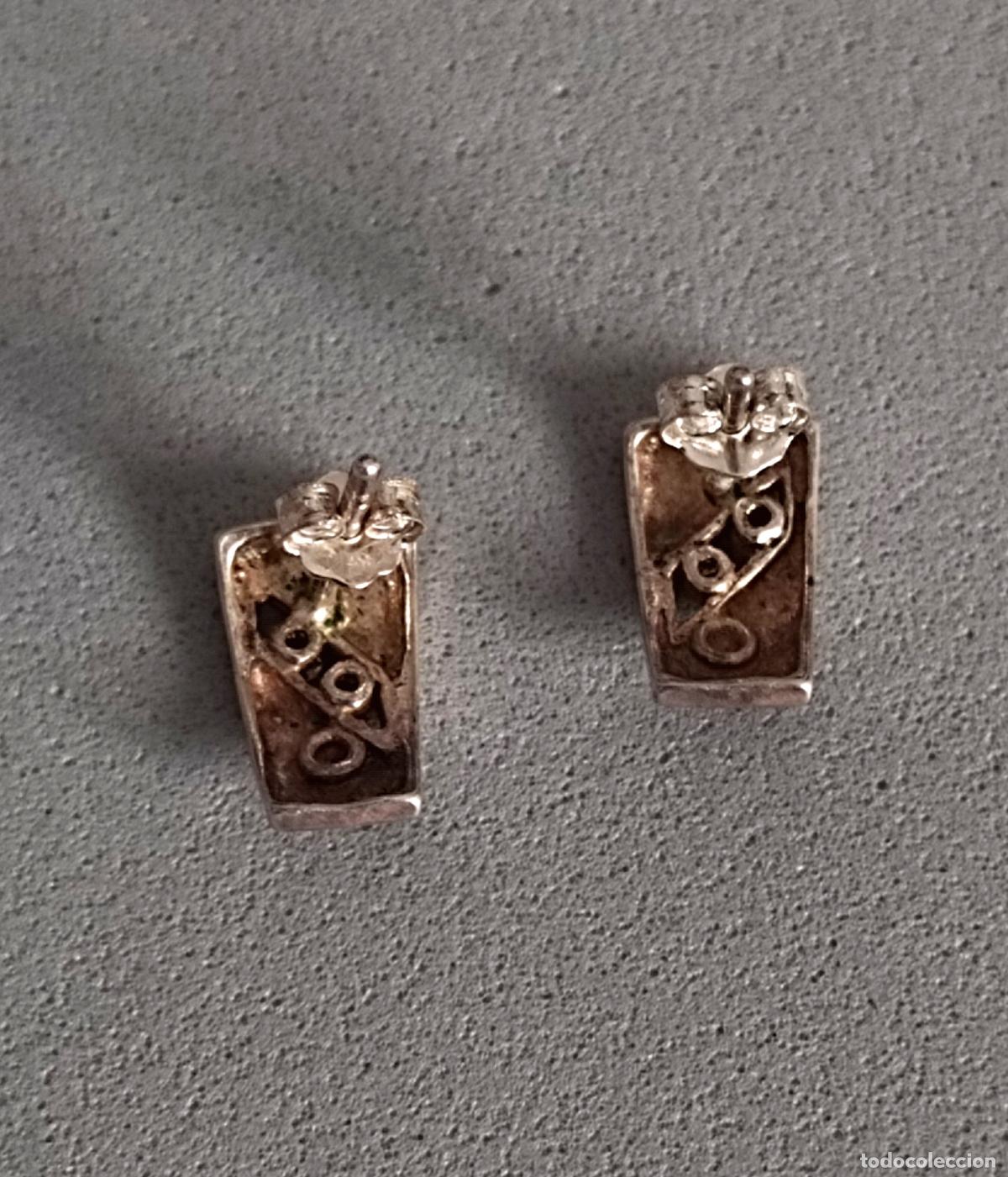 Joyeria: Pendientes de plata de ley contrastada, cierre de presi&oacute;n. - Foto 4