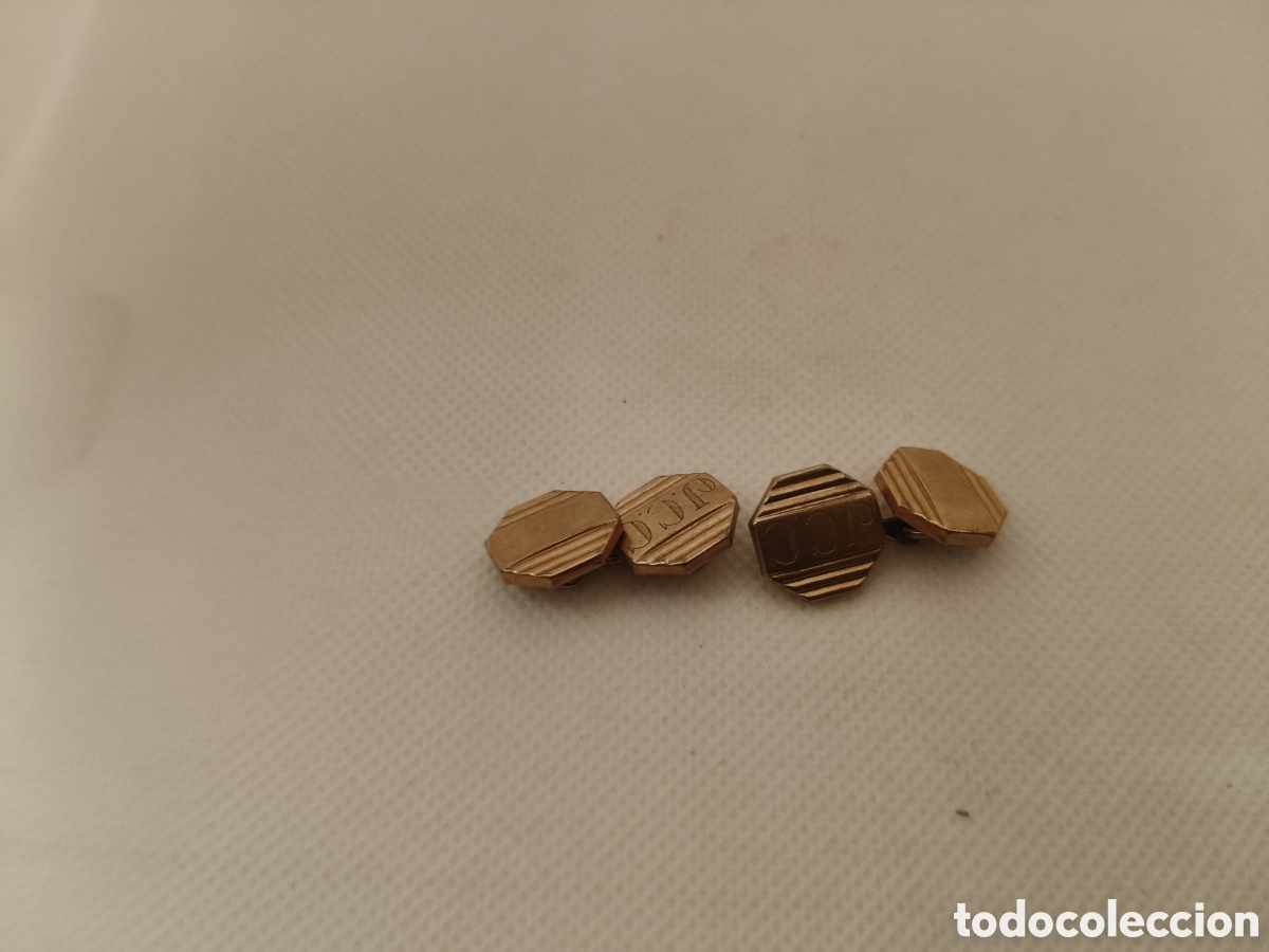 Joyeria: Gemelos Krementz USA chapados en oro