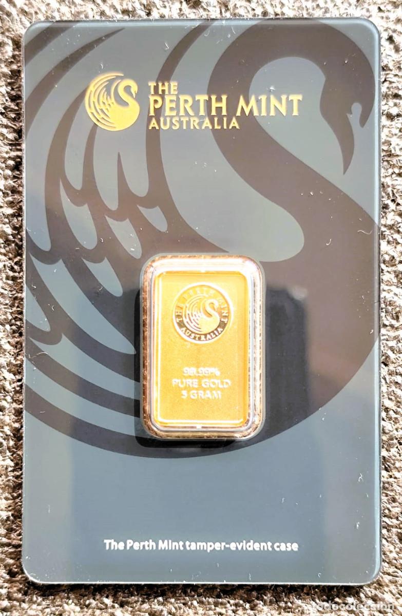 Joyeria: Lingote Oro 5 gramos Perth Mint Australia 99.99% (leer)