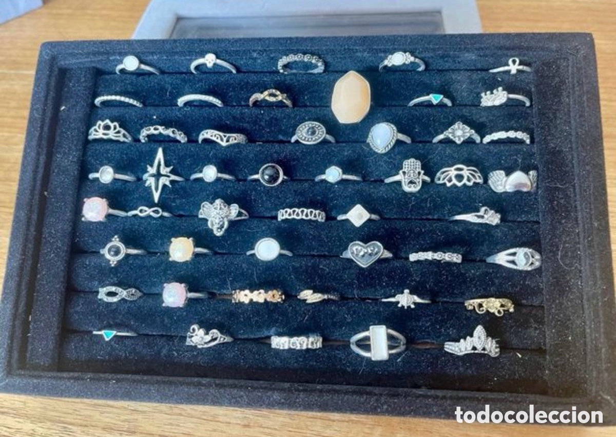 Joyeria: Lote 50 Anillos Mujer Moda Vintage Ajustables