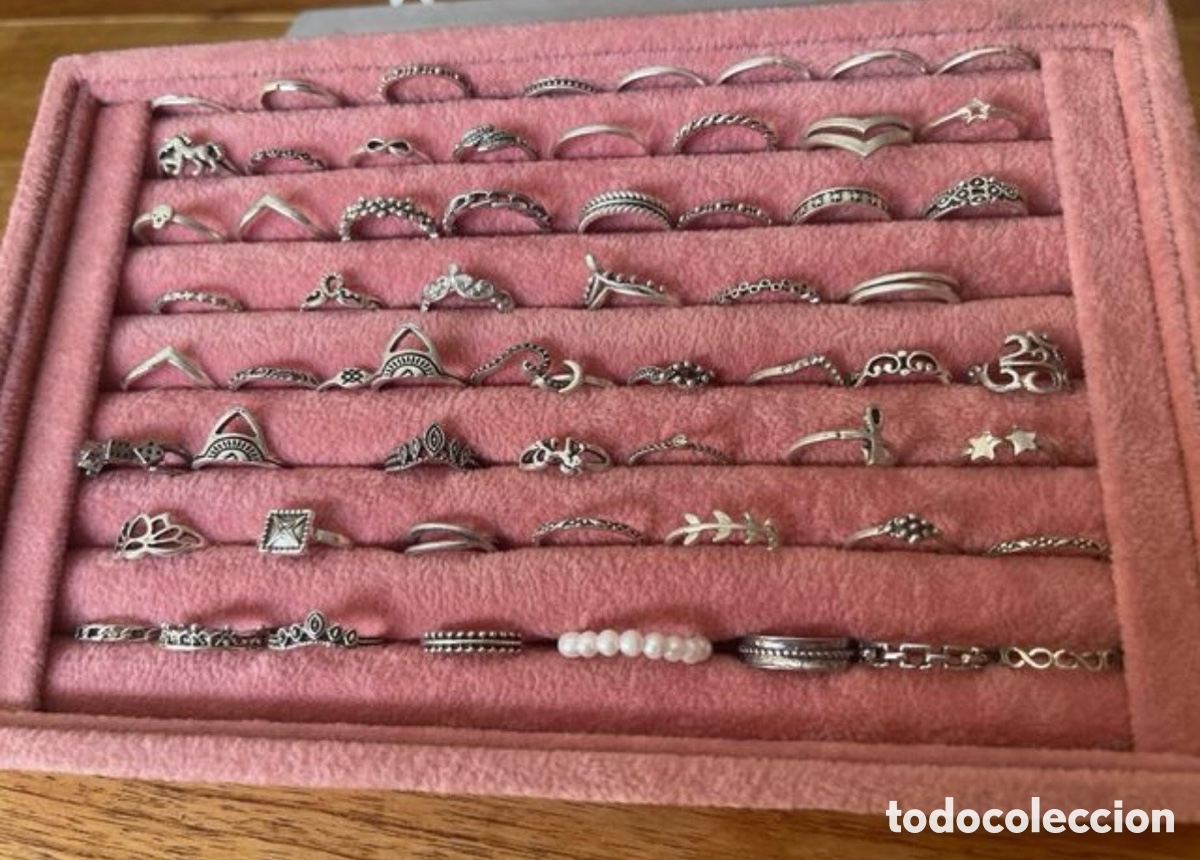 Joyeria: Pack 62 Anillos Estilo Boho Mujer en expositor
