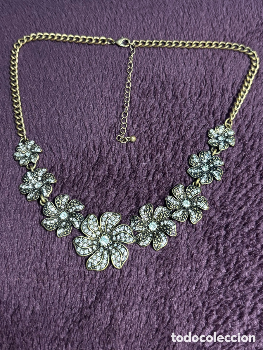 Joyeria: Gargantilla de metal con strass