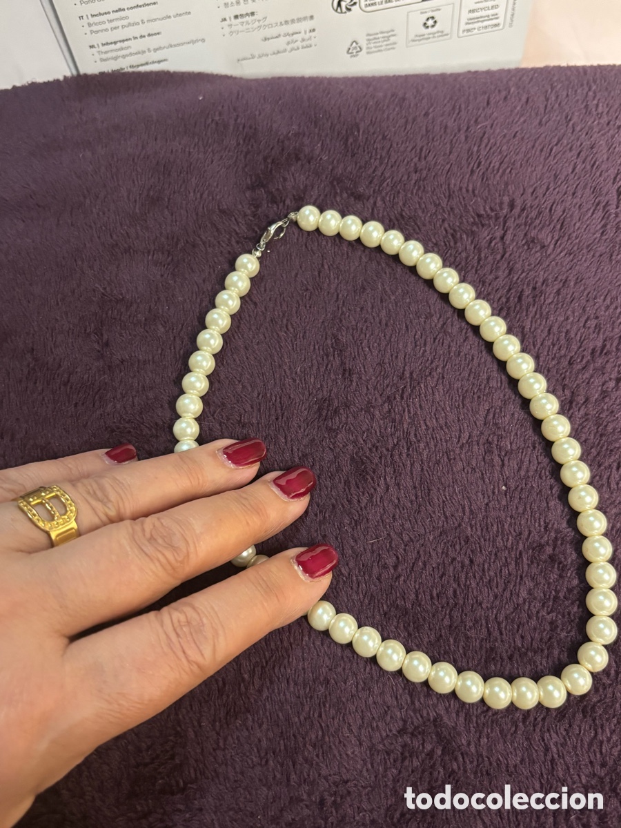 Joyeria: Gargantilla de perlas de imitaci&oacute;n - Foto 2