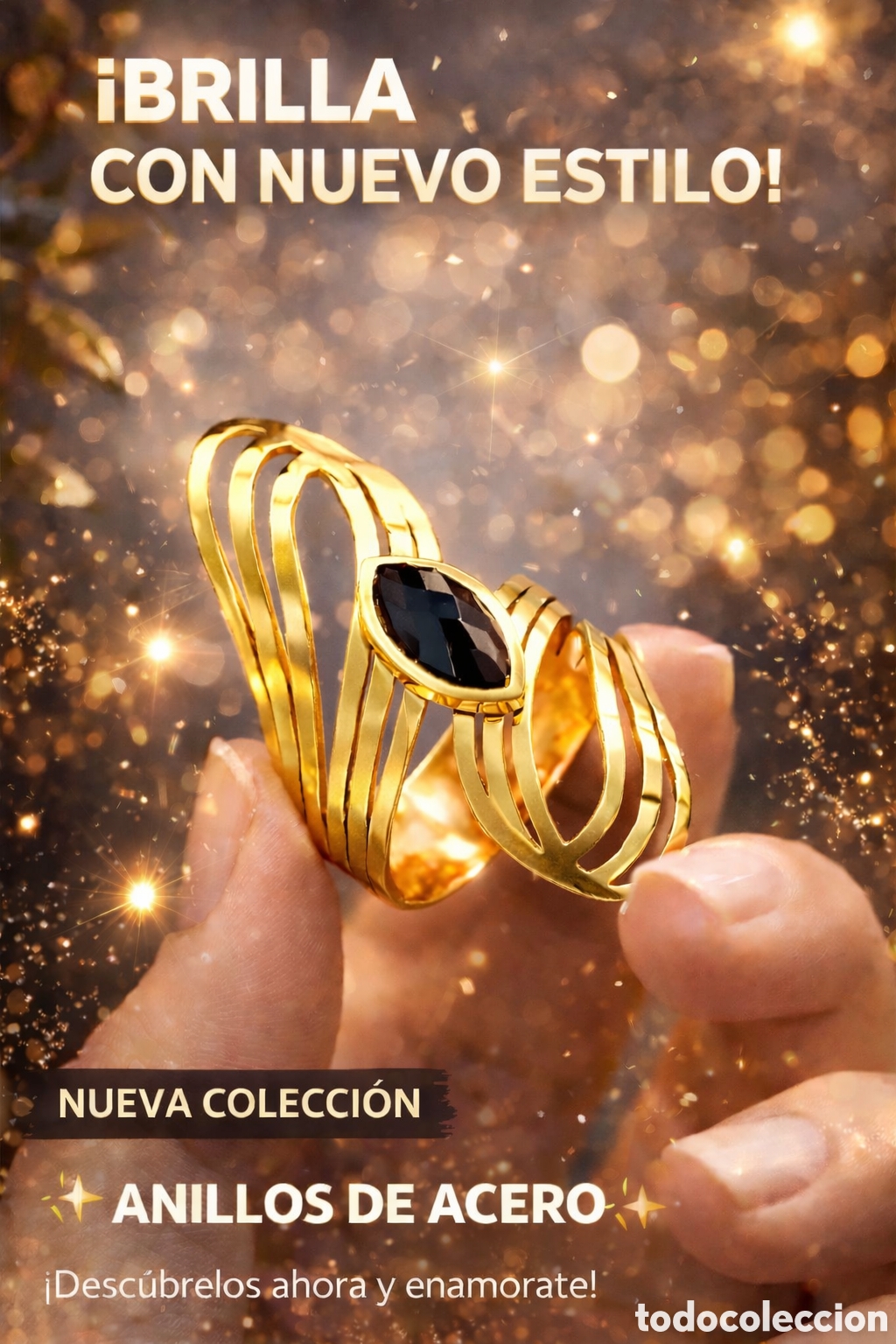 Joyeria: Anillo Lanzadera Cristal Black