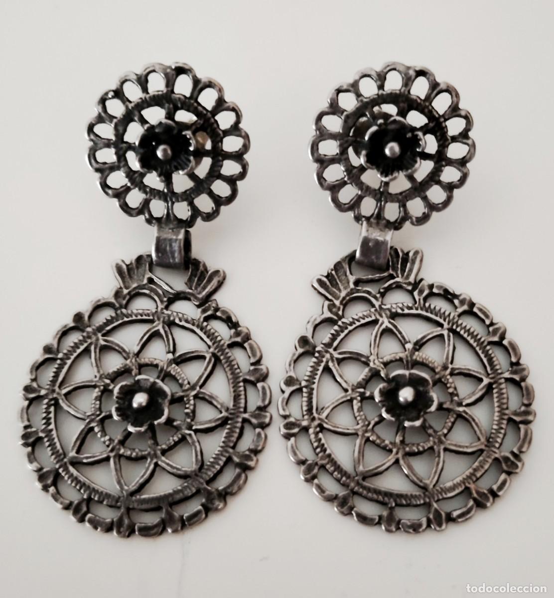 Joyeria: PENDIENTES PLATA ENVEJECIDA.FILIGRANA.VINTAGE-&Eacute;TNICOS