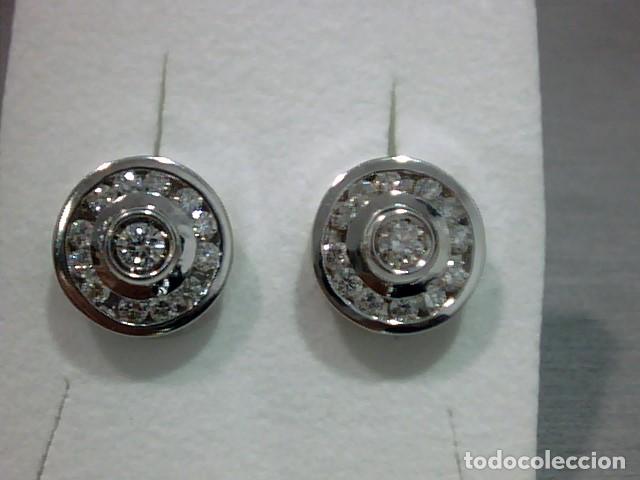Joyeria: pendientes en oro blanco y diamantes