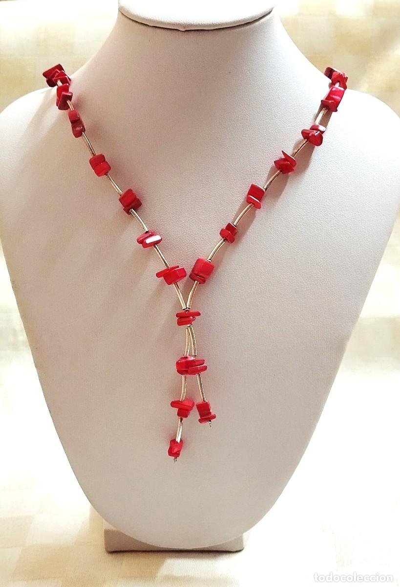 Joyeria: Gargantilla con &Aacute;gata roja y Plata Ley