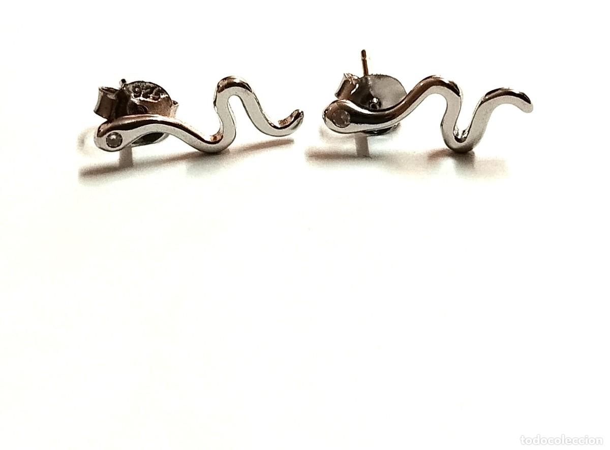 Joyeria: Pendientes serpiente Plata Ley, contraste