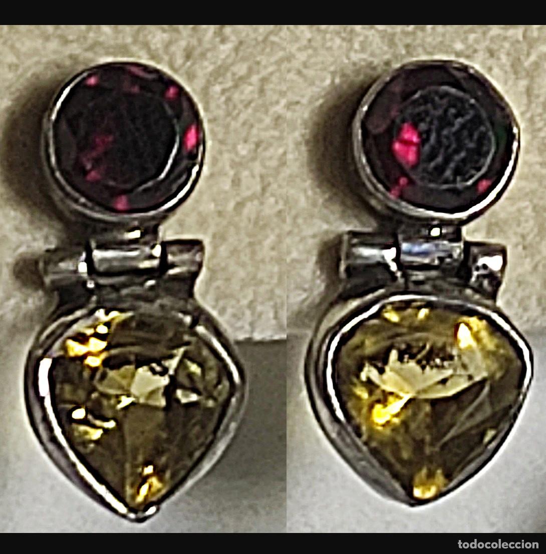 Joyeria: Pendientes de plata y piedras - Foto 4
