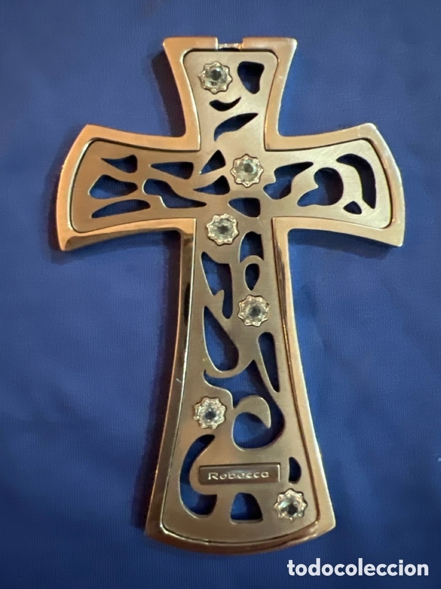 Joyeria: CRUCIFIJO CRUZ DE ACERO GRAN TAMA&Ntilde;O DE LA FIRMA ITALIANA REBECCA