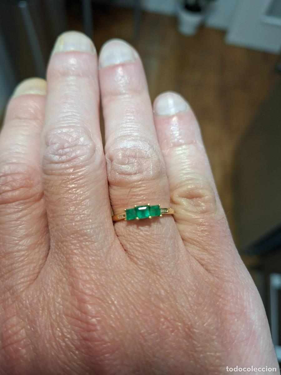 Joyeria: Anillo con esmeralda de Zambia AAA - Foto 2