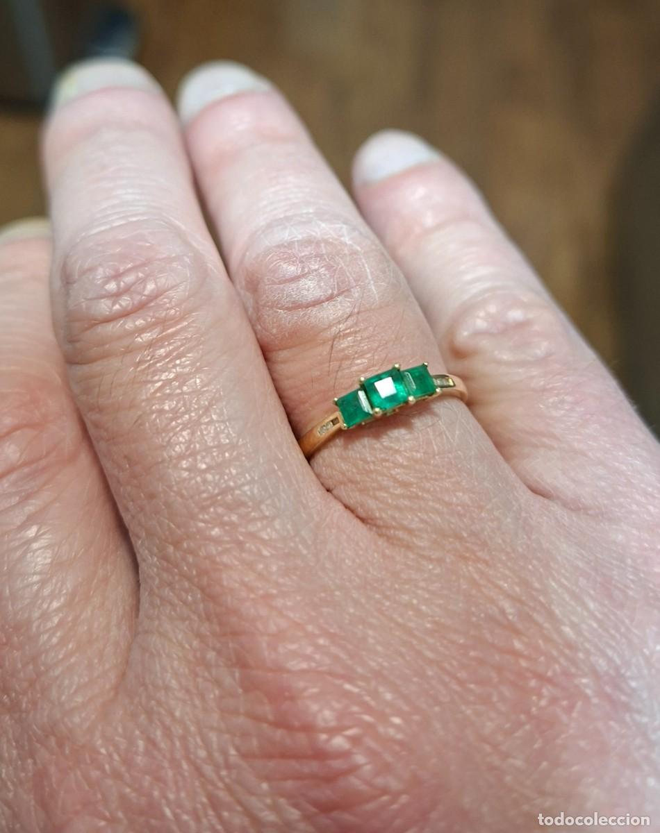 Joyeria: Anillo con esmeralda de Zambia AAA - Foto 3
