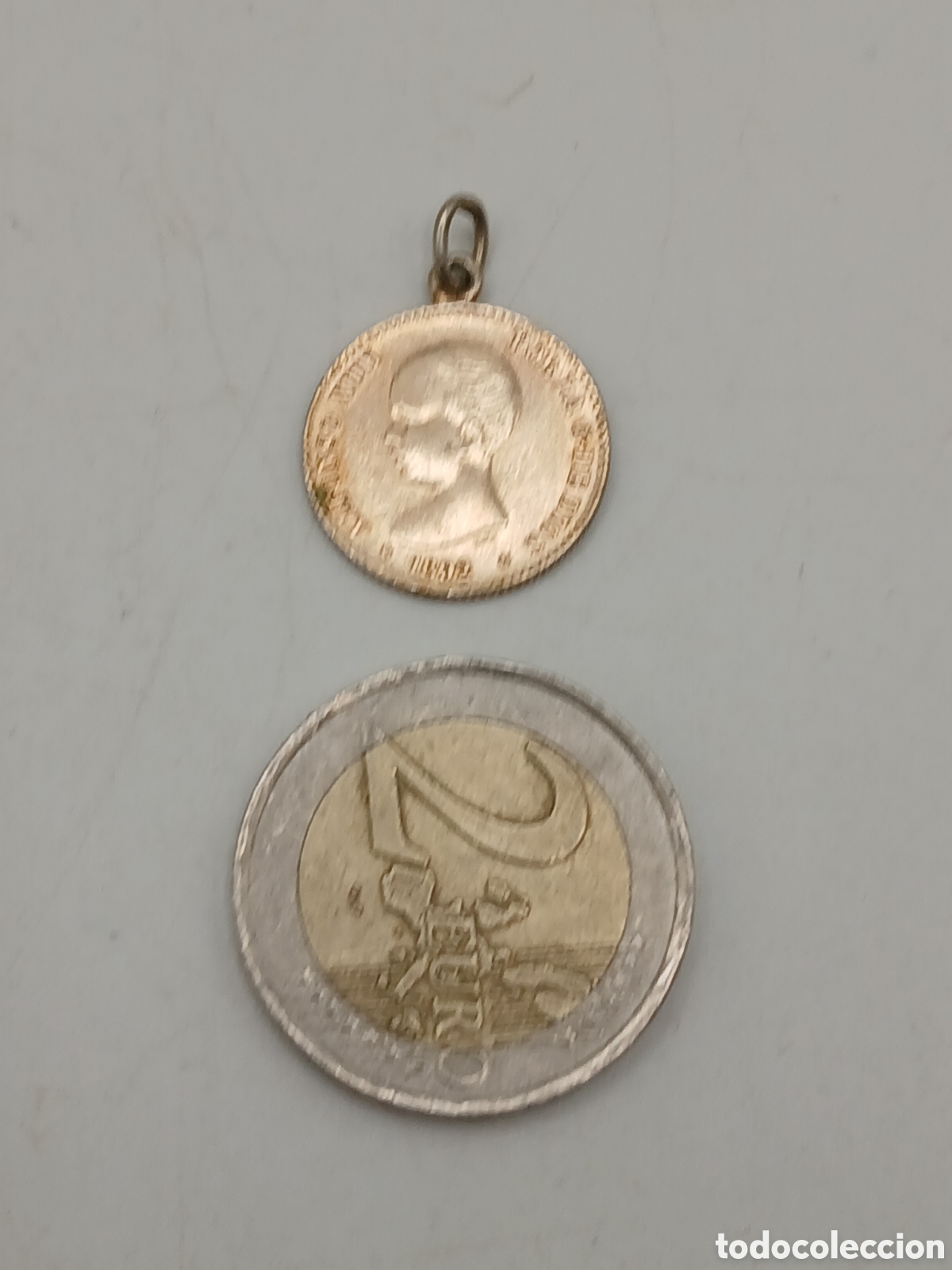 Joyeria: Colgante plata moneda 50 cent 1892 - Foto 3