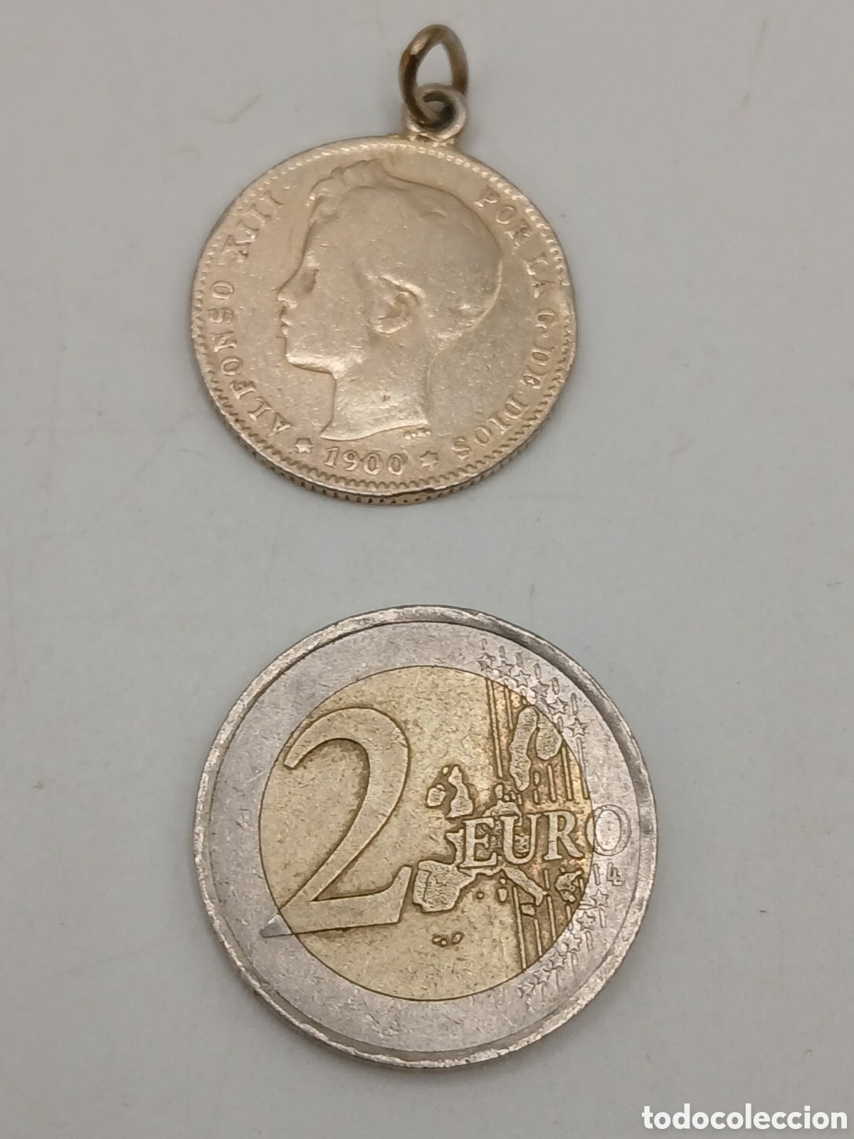 Joyeria: Colgante plata moneda una peseta 1900 - Foto 3