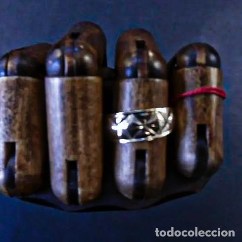 Joalharia: ANILLO PLATA CHAPADA EN ORO AMARILLO 18 KTS GOLPEADA