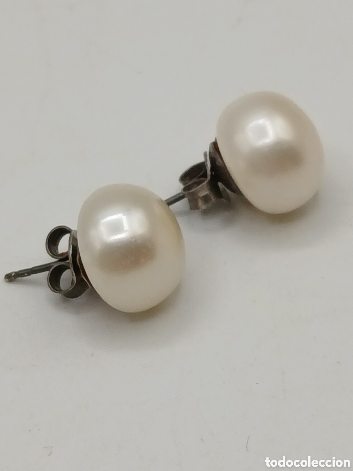 Joyeria: Pendientes plata 925mls y perla blanca agua salada